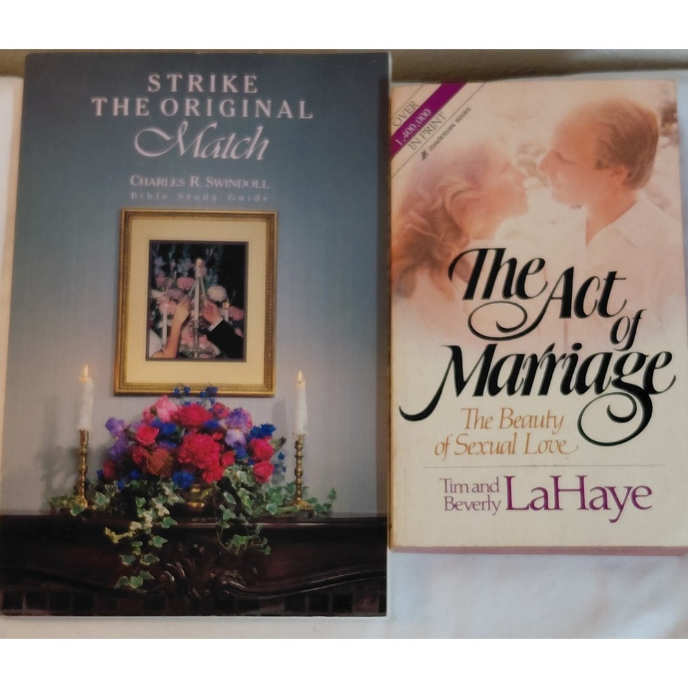 Christian Marriage Book Lot The Act of Marriage & Strike the Original Match